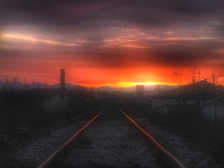 Railroad Sunset.........