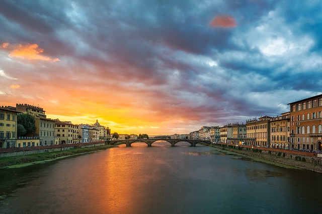 Sunset on The Arno