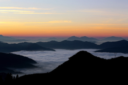 Otarretik by Jaio.Ne, sunset sky mist mountains fog atardecer evening dusk country natura cielo basque niebla euskadi mont