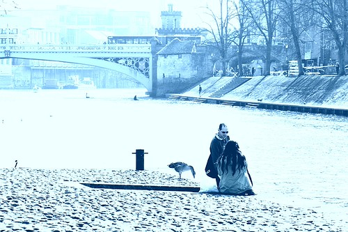 York in Blue Toning