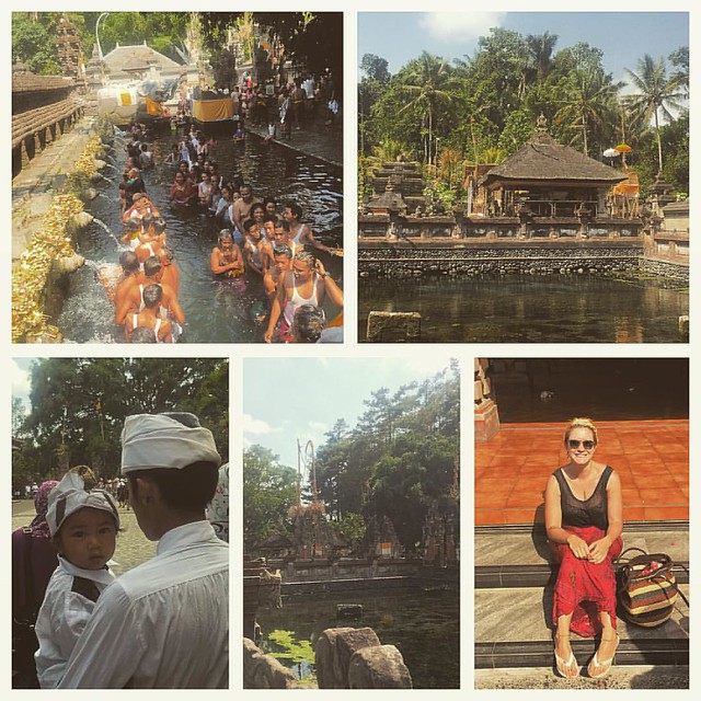 Holy Spring Temple #Tampaksiring (Tirta Empul) where Hindus cleanse their bad deeds. Yes, we went in. We are now clean.