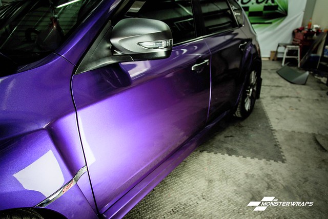 Subaru Impreza WRX STI Gloss purple wrap