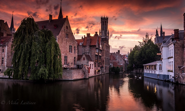 Sunset at Bruges