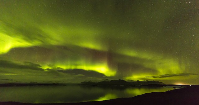 Timelapse of the Aurora Borealis in Iceland