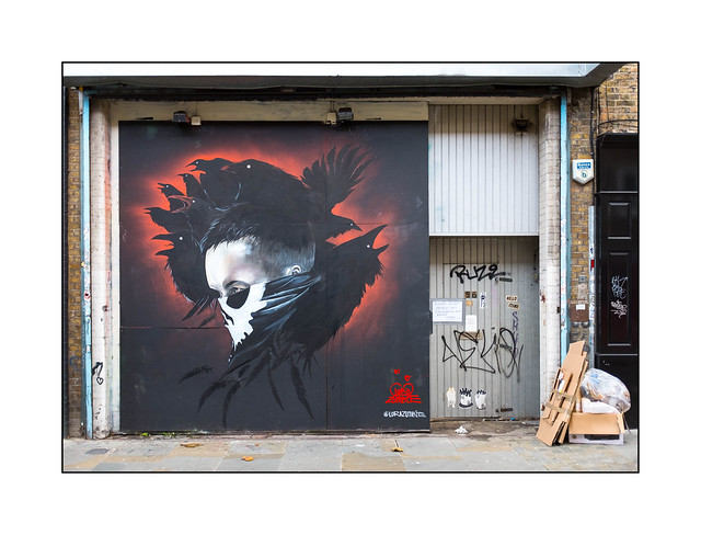 Street Art (Lora Zombie), East London, England.