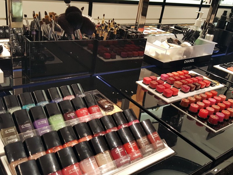 Chanel makeup counter, Tiffany