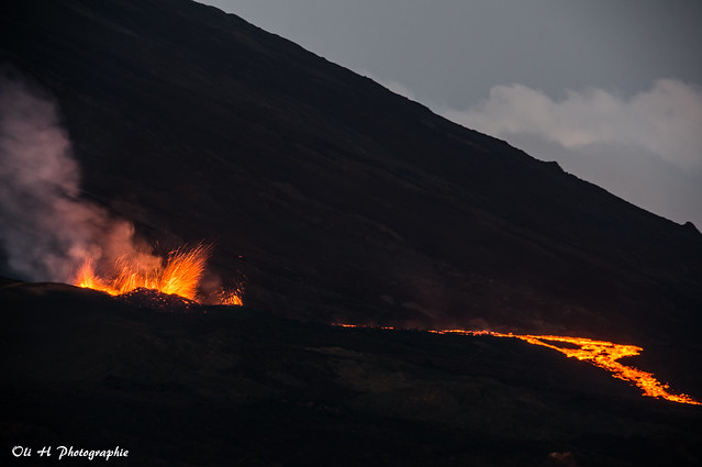Eruption du piton de la Fournaise 25.08.2015