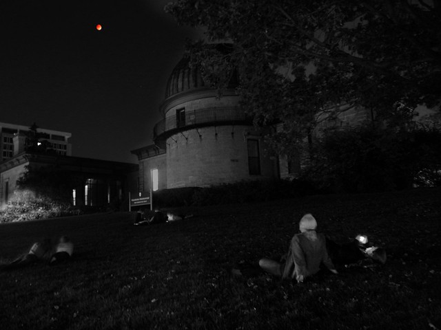 Watching the Eclipse on Observatory Hill