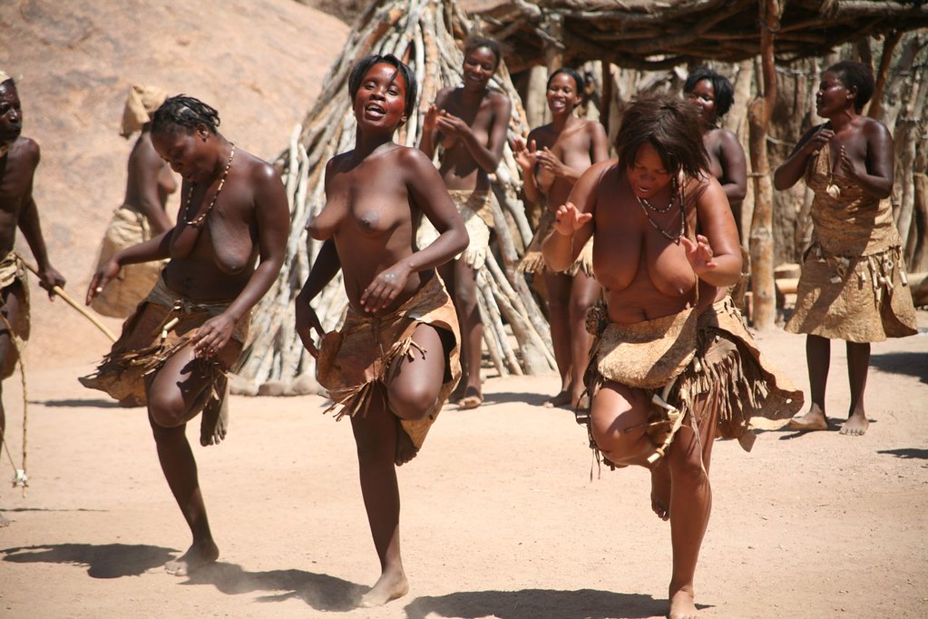 africa, people, lifestyle, culture, indigenous, topless, breasts, dance, to...