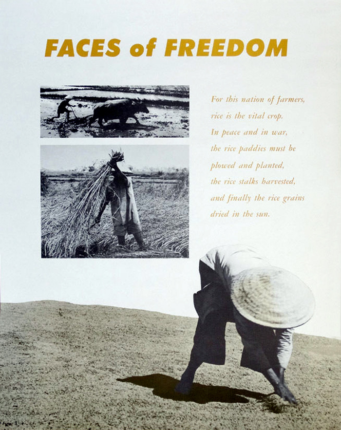 Vietnam War Poster 1967 - FACES OF FREEDOM - NHỮNG KHUÔN MẶT CỦA TỰ DO - Nam Việt Nam