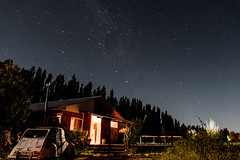 Estrelas no céu do Eco Hostel Malargue