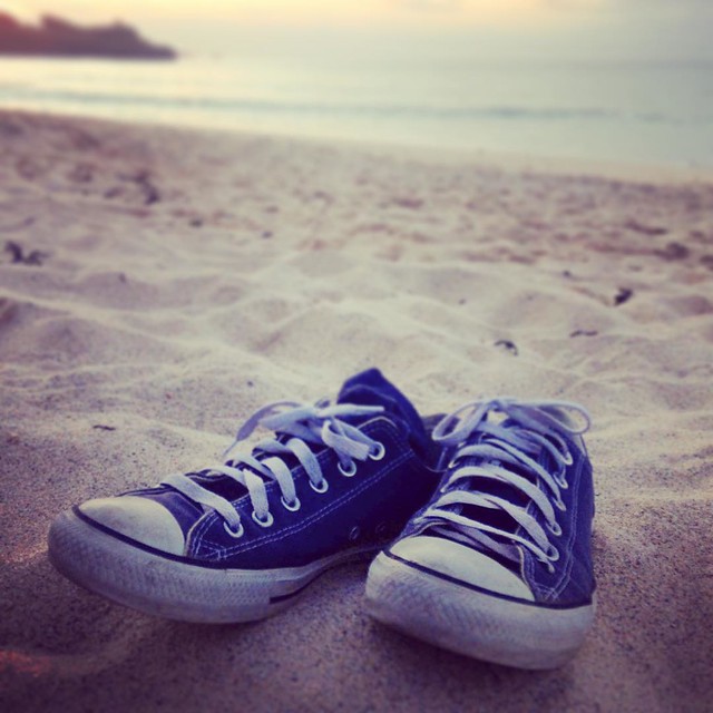 Greetings from #Porthmeor #stives #igerscornwall #converse #allstars #beach #sea #sand