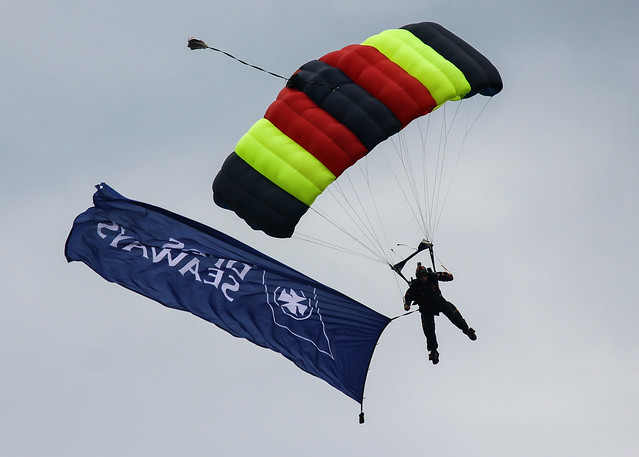 Tiger Parachute team sponsor  - Bournemouth Air Festival 2015