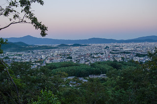 Flickr photo: The evening of Kyoto city from Ogurayama, Kyoto / 小倉山からの京都夕景（京都）