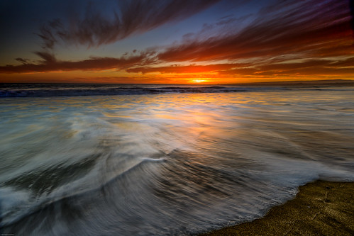 ocean california sunset seascape surf waves altos