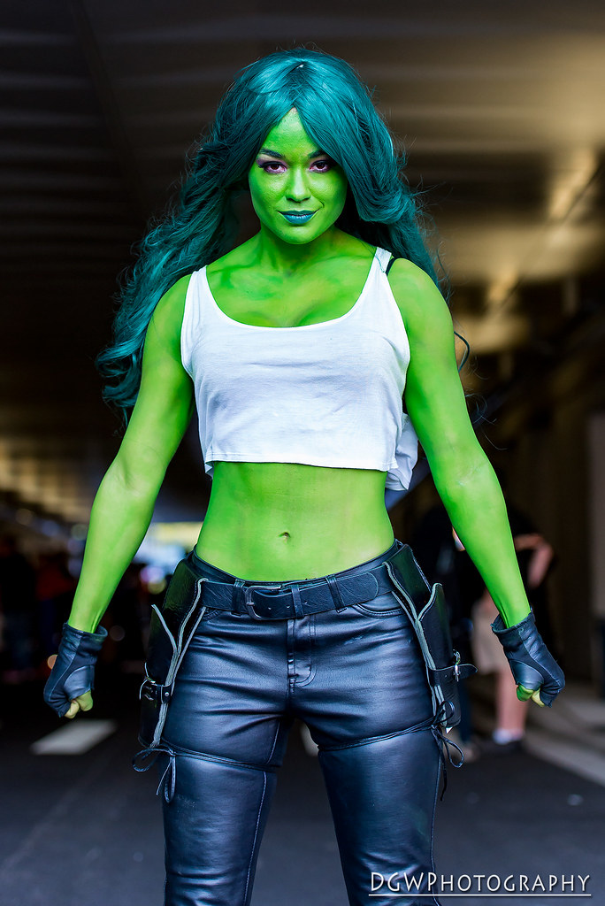 The incredible Hooked On Phoenix brought She-Hulk to New York Comic Con. 