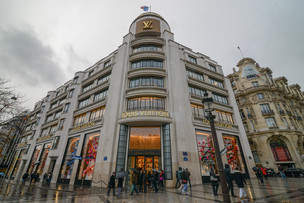 Louis Vuitton flagship store at Avenue des Champs-Élysée…