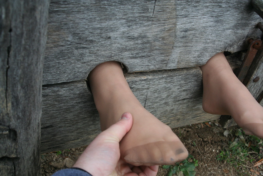 Foot Tickling In The Stocks Pillory In Pantyhose A Photo On Flickriver