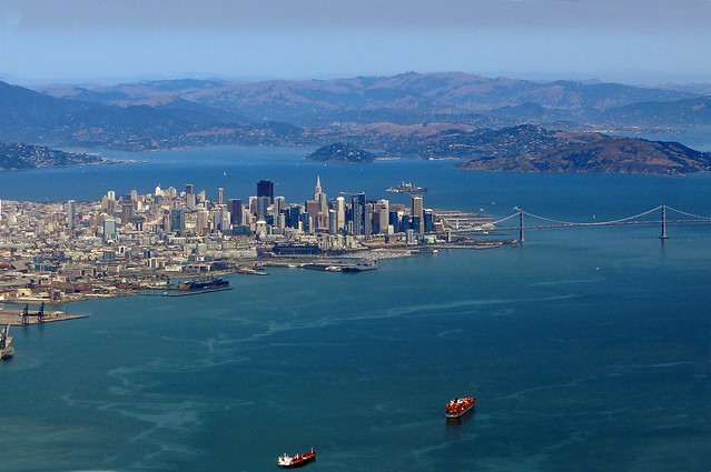 2015-07-29 244 San Francisco; Rückflug, Blick auf die Stadt