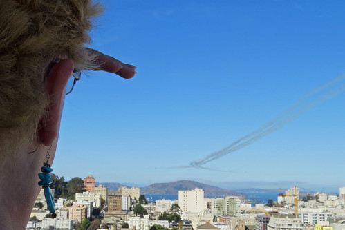 Donna watching Red Tail Patriots air show 20151010-141344 C4 | by Charlie Wambeke Photography