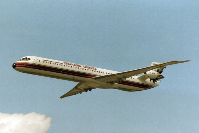 MD-81 Demonstrator at Farnborough 1988.
