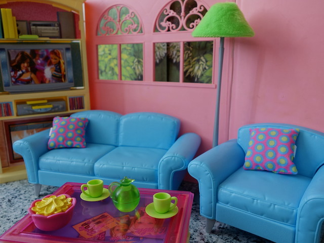 Barbie 2003 Decor Collection Living Room Playset