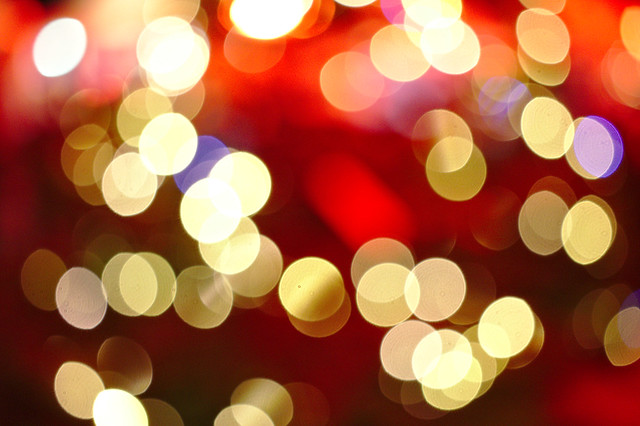 Only a lonely Christmas-Bokeh.