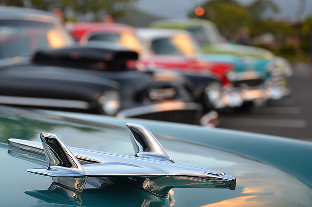 55 Chevys at Sunset