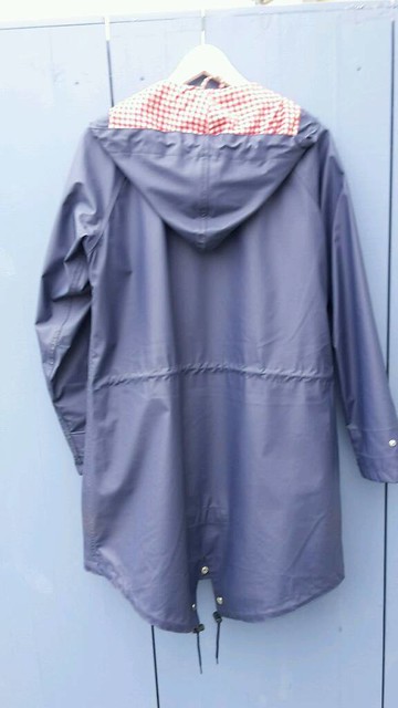 blue used Derbe raincoat