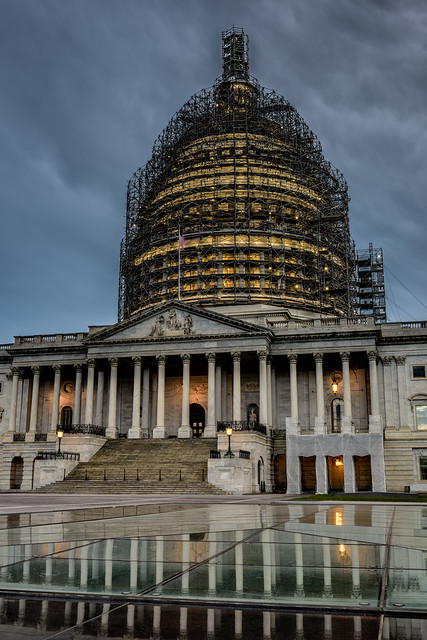 Capitol Building with moody clouds, vertical #500pxGPW15