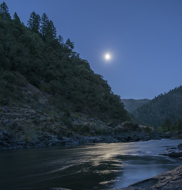 Rogue River moonrise