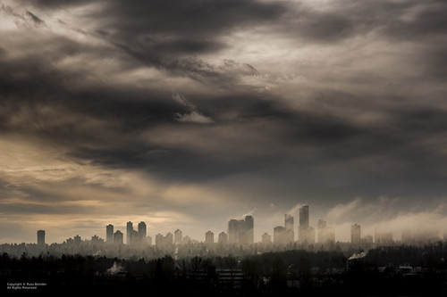 Winter Metrotown sunrise by Russ Beinder, <b>View my portfolio at <a href="http://www.eclecticair.com" rel="nofollow">www.eclecticair.com</a>.