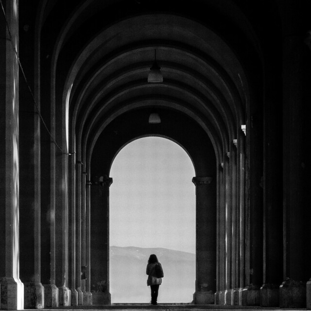 There is a woman at the end of the tunnel..