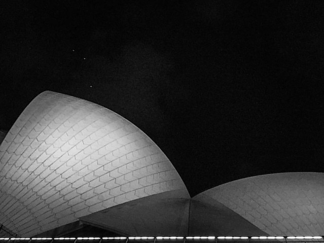 2102 last night, Sydney Opera House, watching The Eighth Wonder on the Forecourt