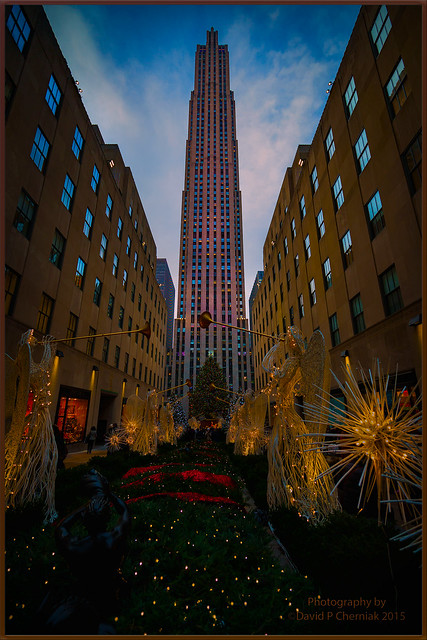 Rockefeller Center Christmas Angels - The Tree - Top Of The Rock - New York, NY 12-8-2015.