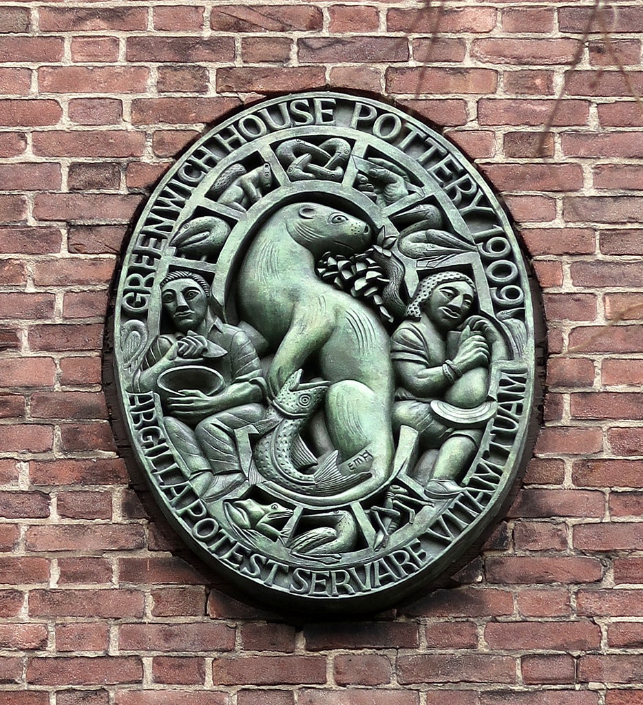 A bronze plaque by Peter Gourfain, Greenwich House Pottery… Flickr