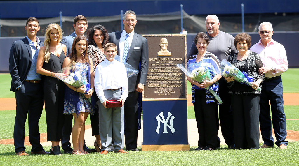 Andy Pettitte Day: 8/23/2015, Andy Pettitte and his family …