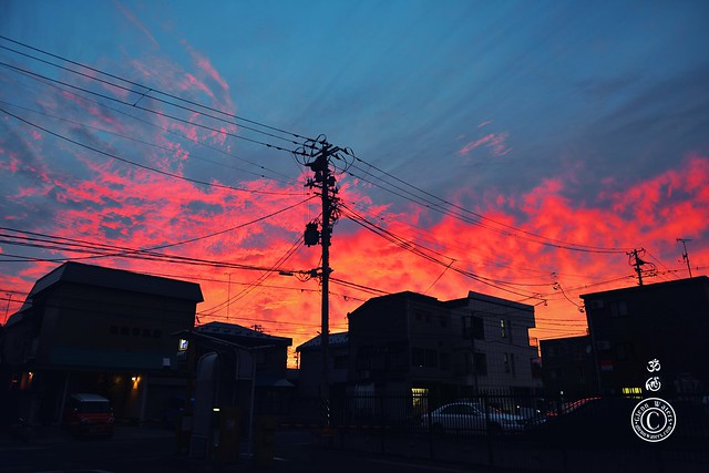 The Sky is On Fire Tonight.  © Glenn E Waters. Japan 2015