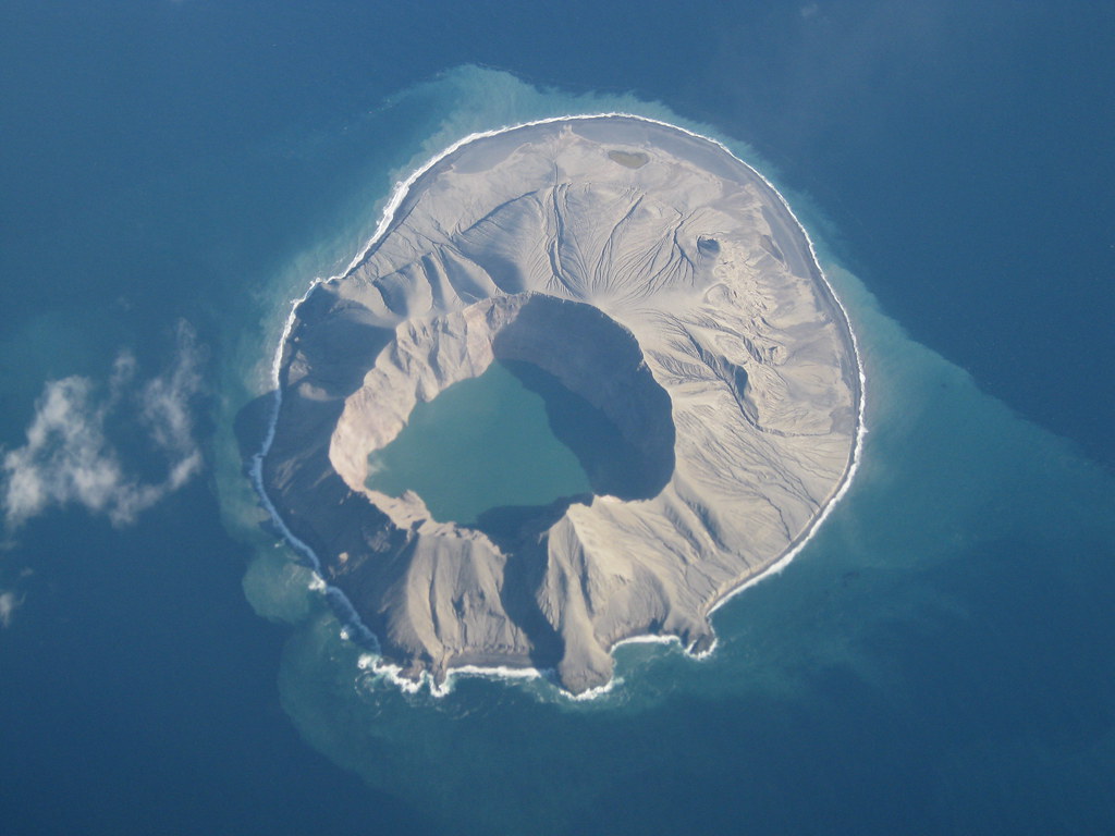 Kasatochi Island buried in ash