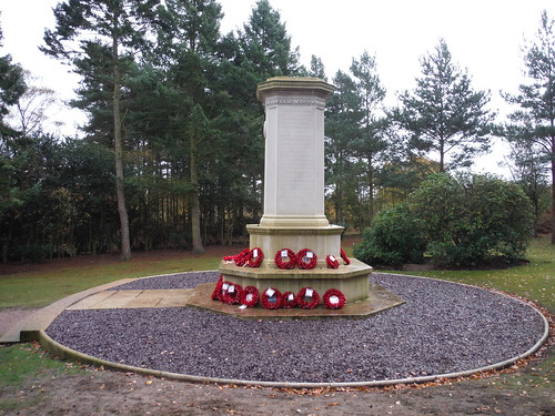 War Memorial near Cooper's Hill, Ampthill (I) SWC Walk 232 Lidlington to Flitwick