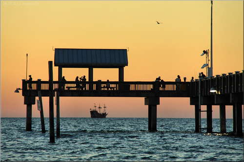 Caribbean pirates? by Bernergieu, Florida – Clearwater Beach   
At Pier 60     

(27.97722, -82.82989); [280°]beach florida sunset wat