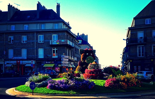 flowers floral europe roundabout department calvados vire bassenormandie lowernormandy northwesternfrance