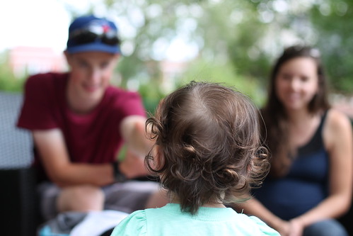 At a family picnic