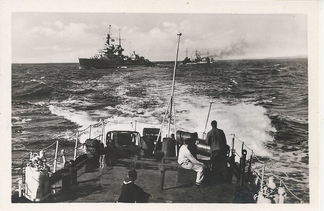 Germany, German, Navy, WWII, Cruiser, Torpedo Boat, North Sea