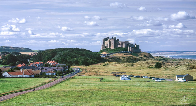 Bamburgh Castle from the South - Provia 100 - T400 Fuji