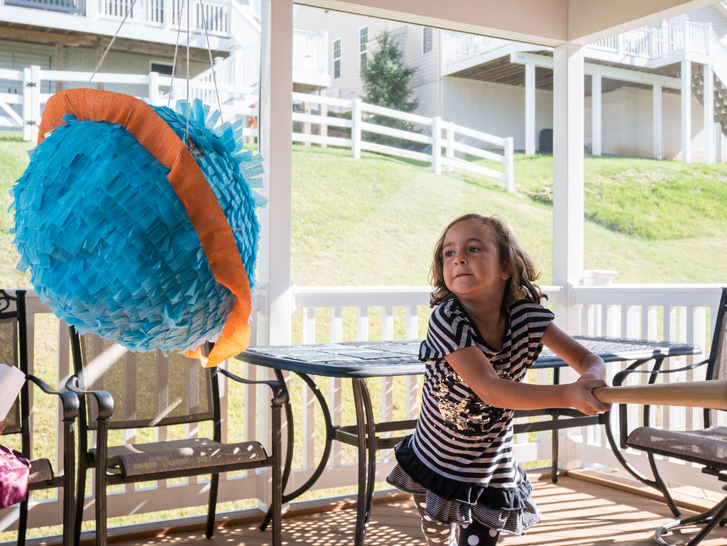 Big swing, Then it was on to the Saturn piñata. Some of the…