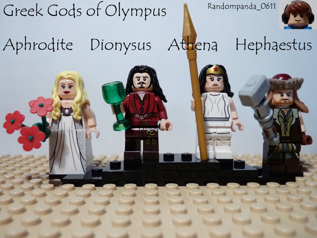 Aphrodite, Dionysus, Athena and Hephaestus