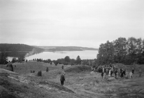 Visitors at Birka archaeological site on Björkö island, Uppland, Sweden | by Swedish National Heritage Board