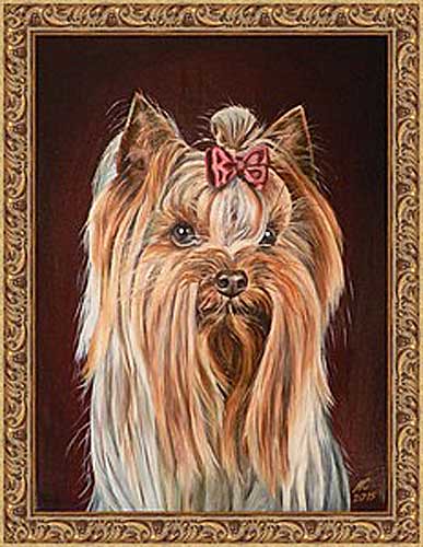 dog portrait painting - photoartomation
