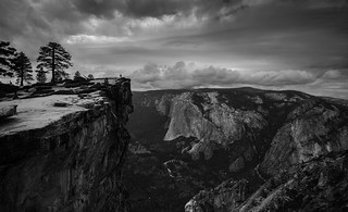 Hiker on Taft Point, Yosemite NP | by tr0mbley